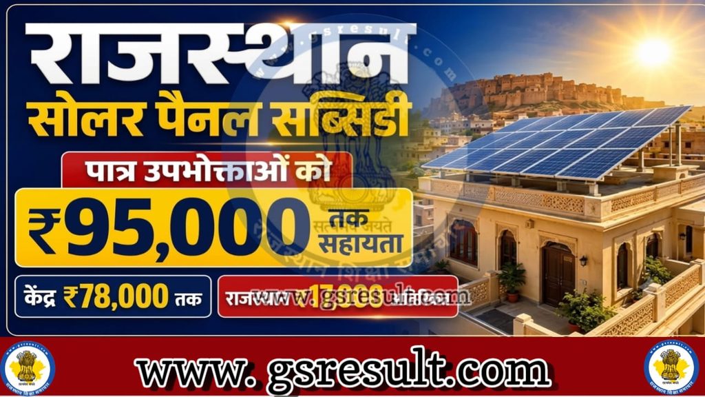 Rajasthan Solar Panel Subsidy 2026
